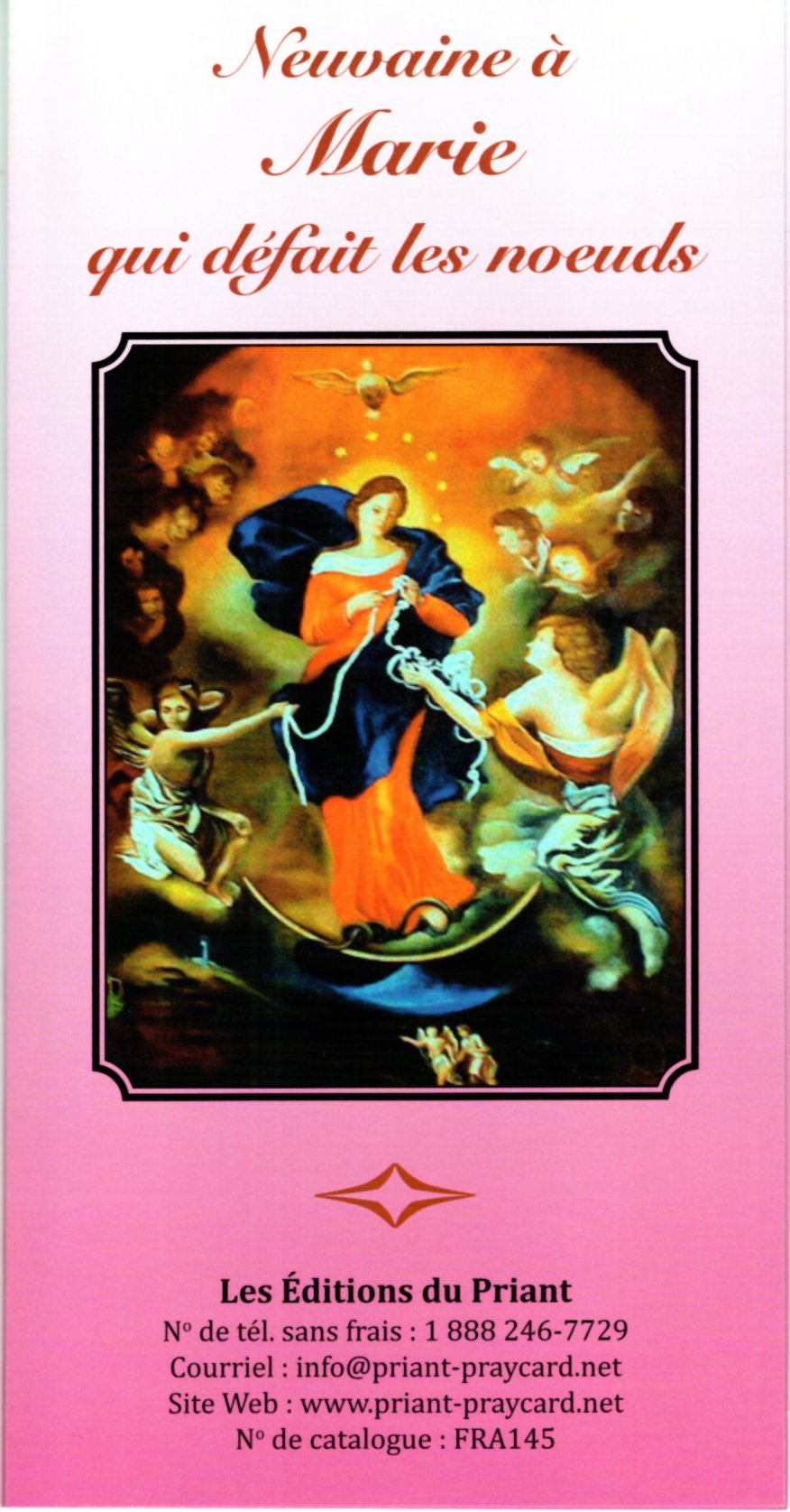 FRA145 Neuvaine à Marie qui défait les noeuds Priant